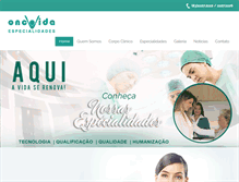 Tablet Screenshot of oncovidaespecialidades.com.br